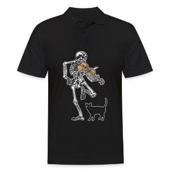 Squelette Violon Cat - Polo Homme - noir - Devant - Kai (181cm)