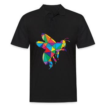 Apiculteur drôle de polygone d’abeille - Polo Homme - noir - Devant - Kai (181cm)