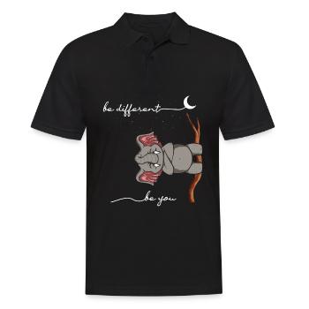 Soyez différent éléphant Soyez vous Autisme éléphant - Polo Homme - noir - Devant - Kai (181cm)