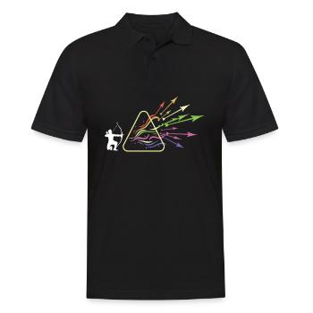 Archer Prism Rainbow Light Physics - Polo Homme - noir - Devant - Kai (181cm)