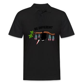 Soyez un chat différent Soyez vous Chat de sensibilisation à l’autisme - Polo Homme - noir - Devant - Kai (181cm)