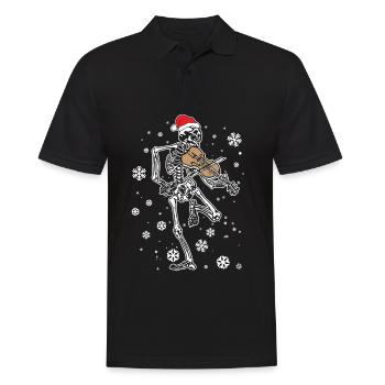 Violon squelette - Polo Homme - noir - Devant - Kai (181cm)