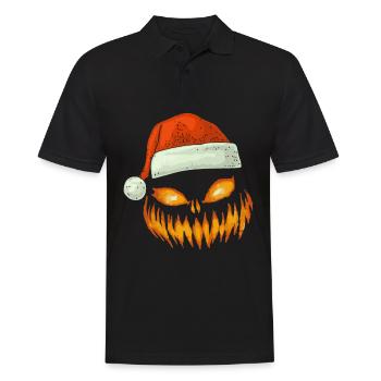 Visage effrayant Santa Hat Trick ou Treat - Polo Homme - noir - Devant - Kai (181cm)