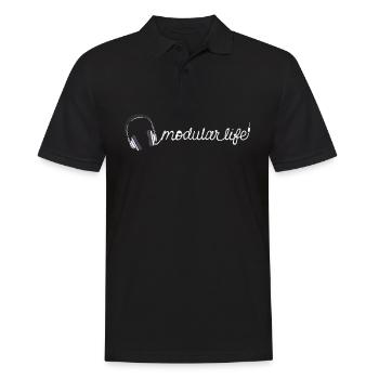 Modular Life Electronic Musical Synthesizer - Männer Poloshirt - Schwarz - Vorne - Kai (181cm)