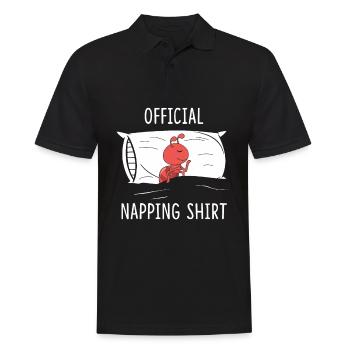 Chemise officielle de la sieste Fourmi Pyjama Sleeping Ant - Polo Homme - noir - Devant - Kai (181cm)