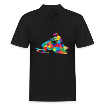 Motoneige Poly Low Poly Skidoo - Polo Homme - noir - Devant - Kai (181cm)