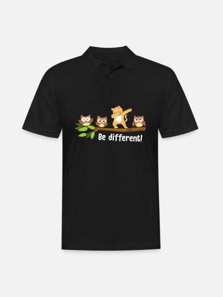 Be Different Lion Be You Autism Awareness Lion - Männer Poloshirt - Schwarz