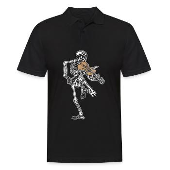 Violon squelette - Polo Homme - noir - Devant - Kai (181cm)