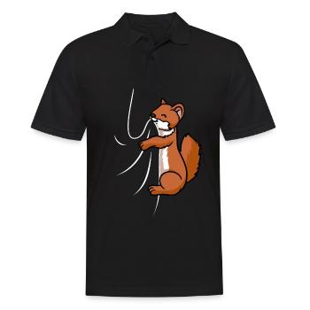 Belette mordante - Polo Homme - noir - Devant - Kai (181cm)