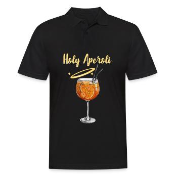 Holy Cocktail Halo Cocktail Drink Alcohol - Männer Poloshirt - Schwarz - Vorne - Kai (181cm)