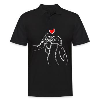 Penguin Love Penguin High Five - Polo Homme - noir - Devant - Kai (181cm)