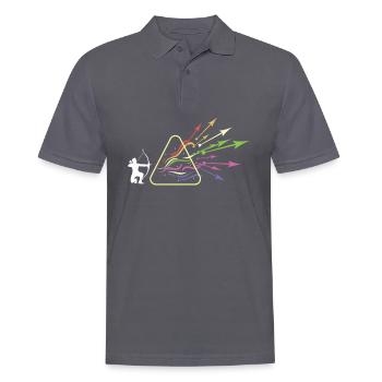 Prisma Bowhunter Licht Dreieck Lichtspektrum - Männer Poloshirt - Anthrazit - Vorne - Nico (186cm)