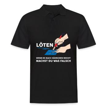 Soudure quand ça sent le poulet - Polo Homme - noir - Devant - Kai (181cm)