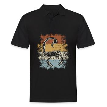 Rétro Scorpion - Polo Homme - noir - Devant - Kai (181cm)