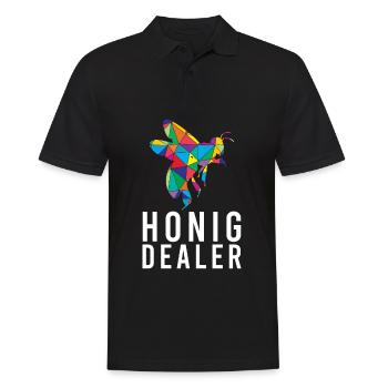 Honey Dealer Bee Honey Bee Beekeeper Bees - Men's Polo Shirt - black - Front - Kai (181cm)