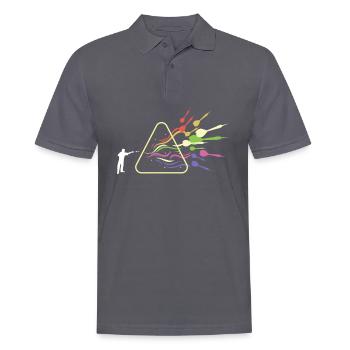 Dart Prisma Regenbogen Licht Lustig Physik - Männer Poloshirt - Anthrazit - Vorne - Nico (186cm)