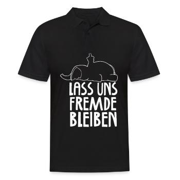 Let's stay strangers - Men's Polo Shirt - black - Front - Kai (181cm)