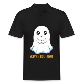 Tu es Boo Tiful Ghost Ghost Drôle Halloween - Polo Homme - noir - Devant - Kai (181cm)