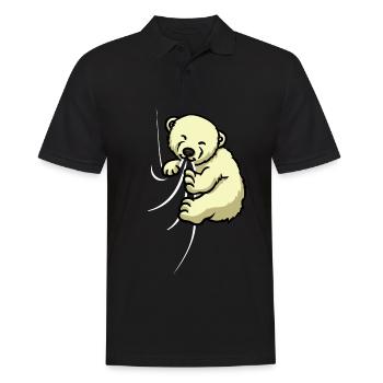 Mignon Polar Bear Cloth Mordant Suce Polar Bear - Polo Homme - noir - Devant - Kai (181cm)