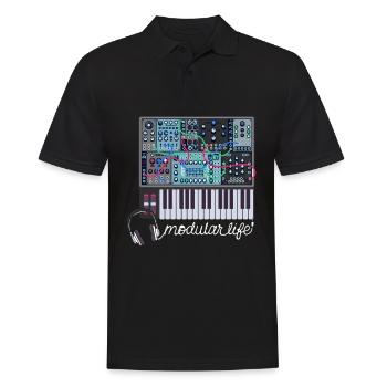 Modular Life Electronic Musical Synthesizer - Men's Polo Shirt - black - Front - Kai (181cm)