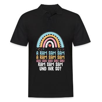 Aramsam, Guli Gulli, nursery rhyme, teacher, educator - Men's Polo Shirt - black - Front - Kai (181cm)