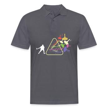 Eisstock Prisma Regenbogen Licht Lustig Physik - Männer Poloshirt - Anthrazit - Vorne - Nico (186cm)