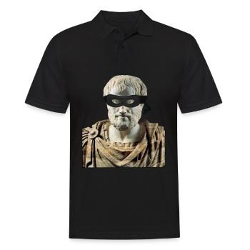Ninja Aristotle Kitsune Style Japanese Philosopher - Männer Poloshirt - Schwarz - Vorne - Kai (181cm)