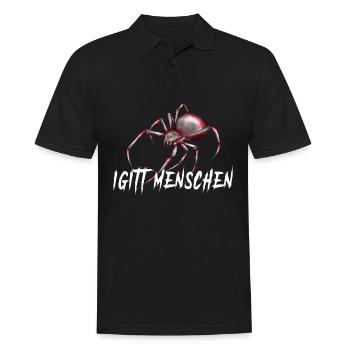Igitt Menschen Spinne - Männer Poloshirt - Schwarz - Vorne - Kai (181cm)