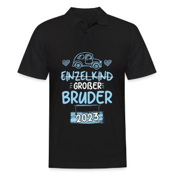 Großer Bruder 2023 - Männer Poloshirt - Schwarz - Vorne - Kai (181cm)