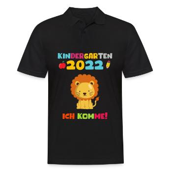 Kindergarten 2022 Ich Komme - Männer Poloshirt - Schwarz - Vorne - Kai (181cm)