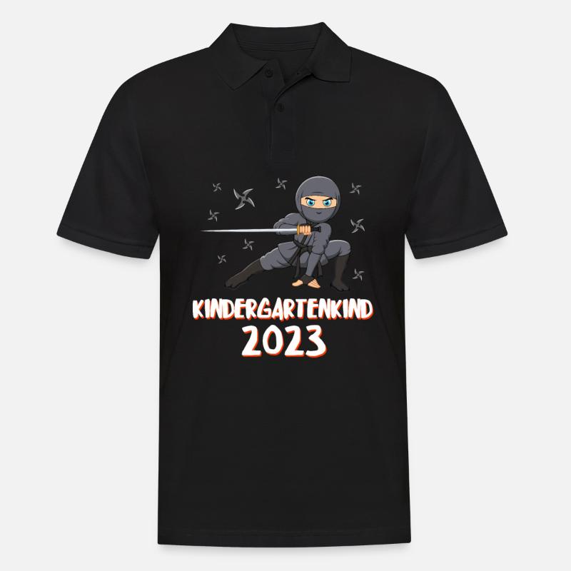 Kindergartenkind 2023 - Männer Poloshirt - Schwarz