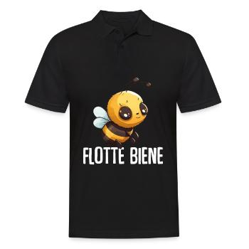 Flotte Biene Imker - Männer Poloshirt - Schwarz - Vorne - Kai (181cm)
