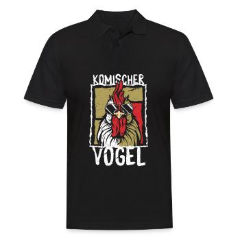 Komischer Vogel - Männer Poloshirt - Schwarz - Vorne - Kai (181cm)