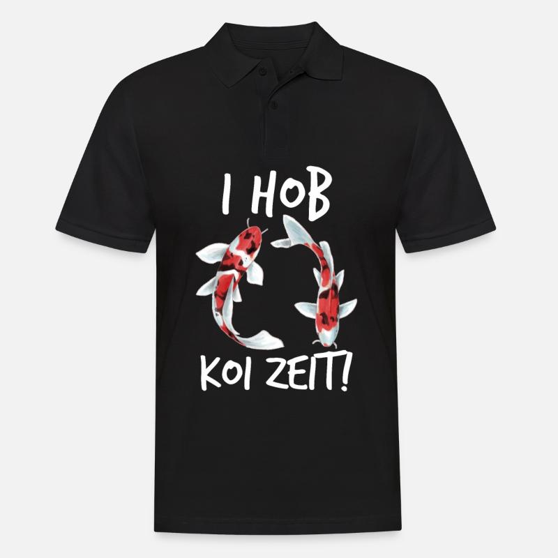 I Hob Koi Zeit - Männer Poloshirt - Schwarz