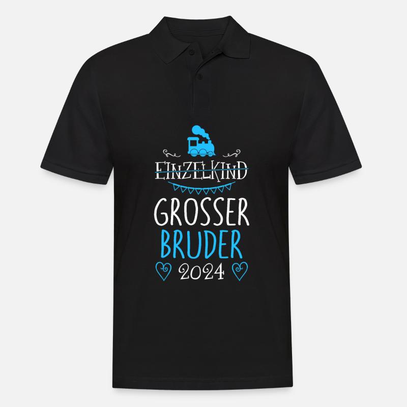 Bald Großer Bruder 2024 - Männer Poloshirt - Schwarz