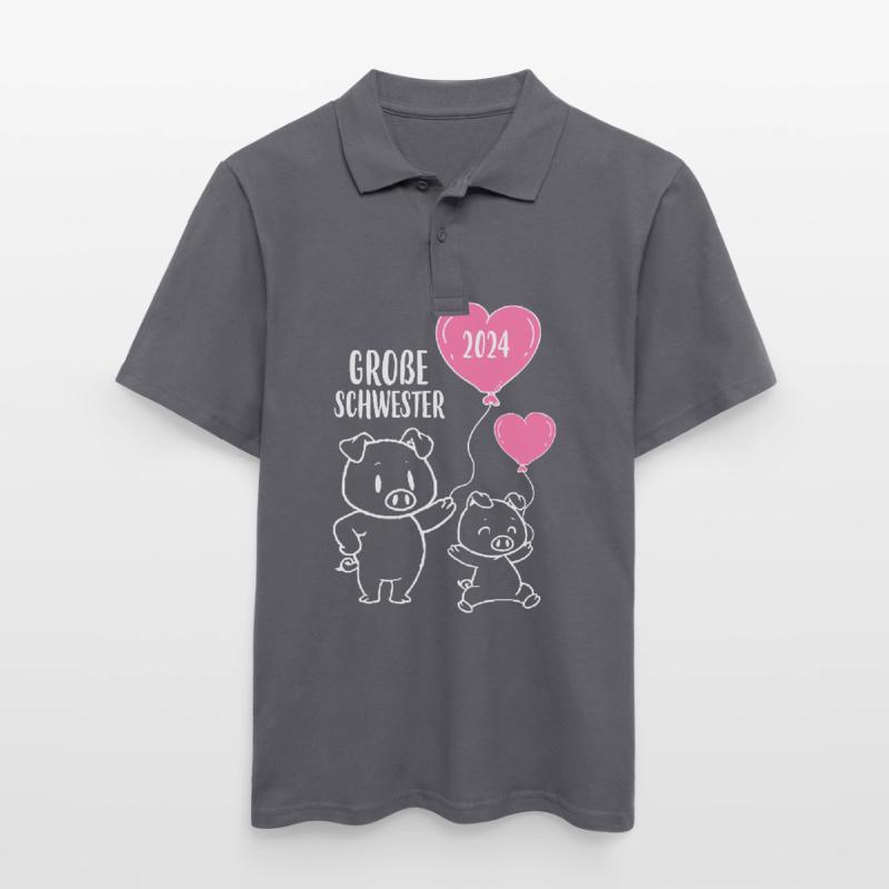 Große Schwester 2024 Männer Poloshirt