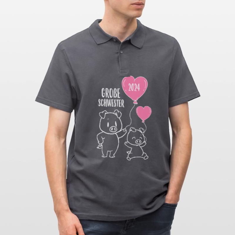 Große Schwester 2024 Männer Poloshirt