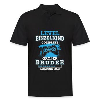 Großer Bruder 2023 Einzelkind Complete Gamer - Männer Poloshirt - Schwarz - Vorne - Kai (181cm)