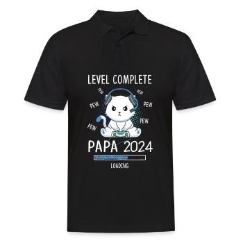 Level Complete PAPA 2024 - Men's Polo Shirt - black - Front - Kai (181cm)