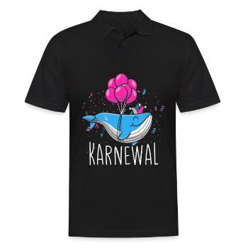 Karnewal Fasching Wal - Männer Poloshirt - Schwarz - Vorne - Kai (181cm)