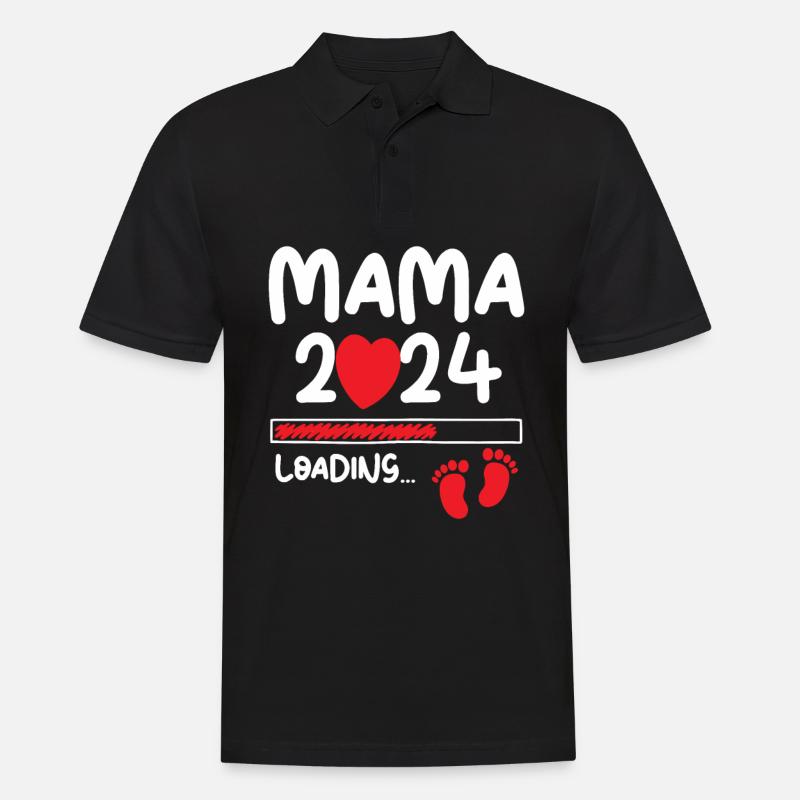 Mama Loading 2024 - Men's Polo Shirt - black