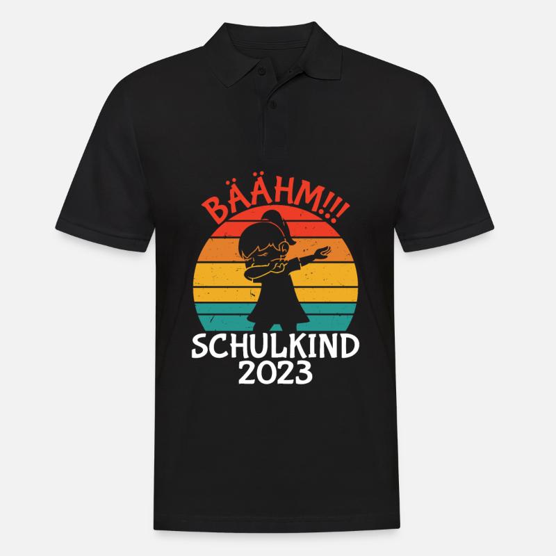Schulkind 2023 Einschulung - Männer Poloshirt - Schwarz