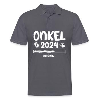Onkel Loading 2024 Onkel - Männer Poloshirt - Anthrazit - Vorne - Nico (186cm)
