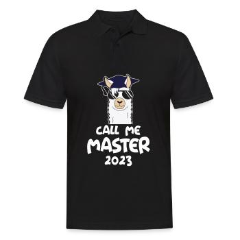Call me Master 2023 - Men's Polo Shirt - black - Front - Kai (181cm)