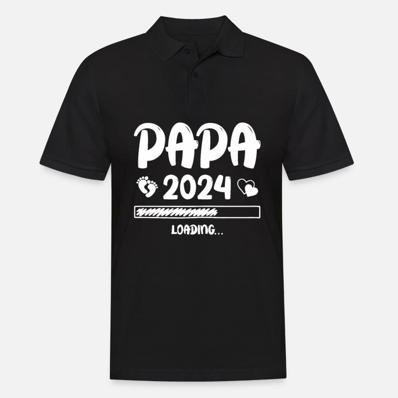 Papa Loading 2024 - Men's Polo Shirt - black
