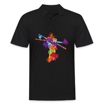 Pilons Splash Art - Polo Homme - noir - Devant - Kai (181cm)