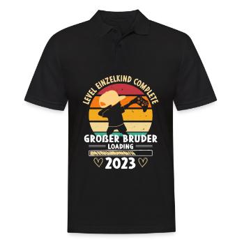 Großer Bruder 2023 Loading Complete Gamer - Männer Poloshirt - Schwarz - Vorne - Kai (181cm)