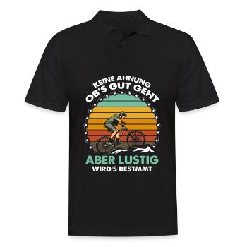 Keine Ahnung Obs Gut Geht Aber Wirds Bestimmt - Männer Poloshirt - Schwarz - Vorne - Kai (181cm)