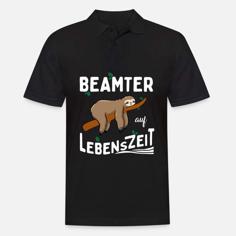 Beamter auf Lebenszeit - Männer Poloshirt - Schwarz