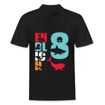 Enfin 8 Requin - Polo Homme - noir - Devant - Kai (181cm)